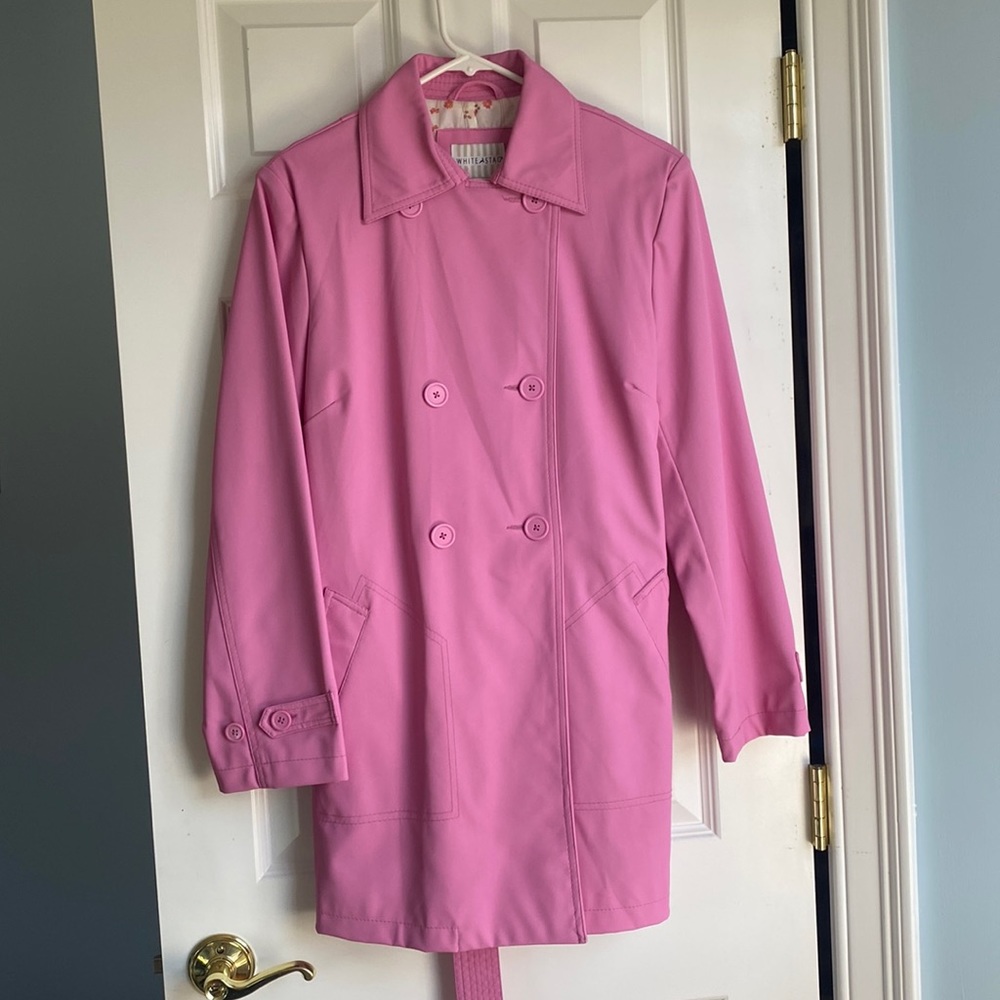 White Stag Pink Trench Coat